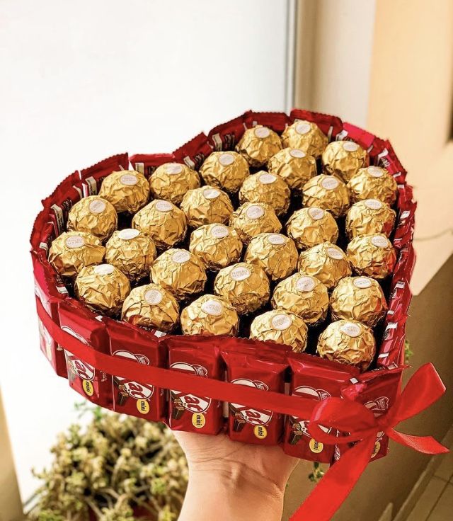 Heart-Shaped Chocolate Delight Box