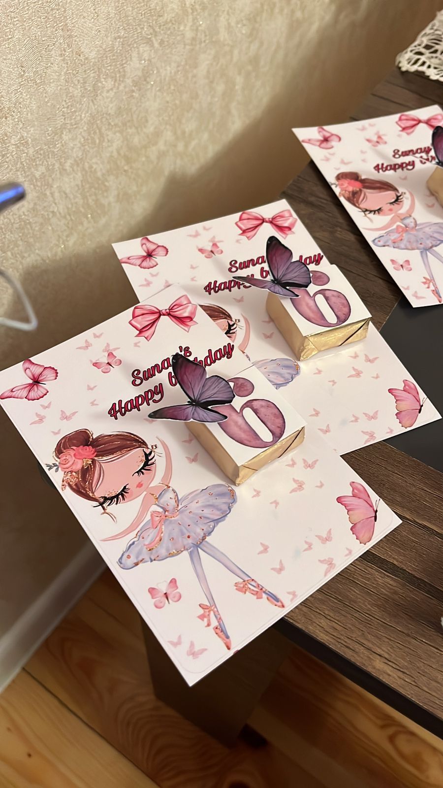 Personalized Wedding Chocolate Favors with Custom Name Card