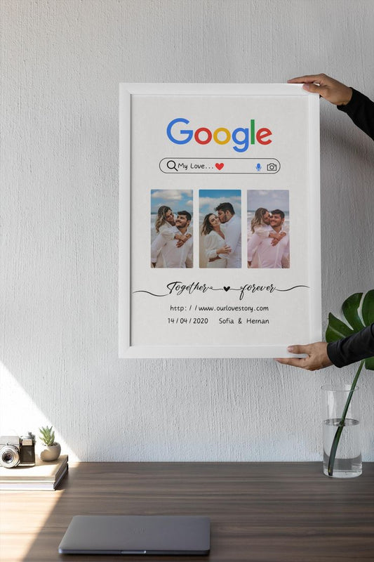 Personalized Love Story Google Frame