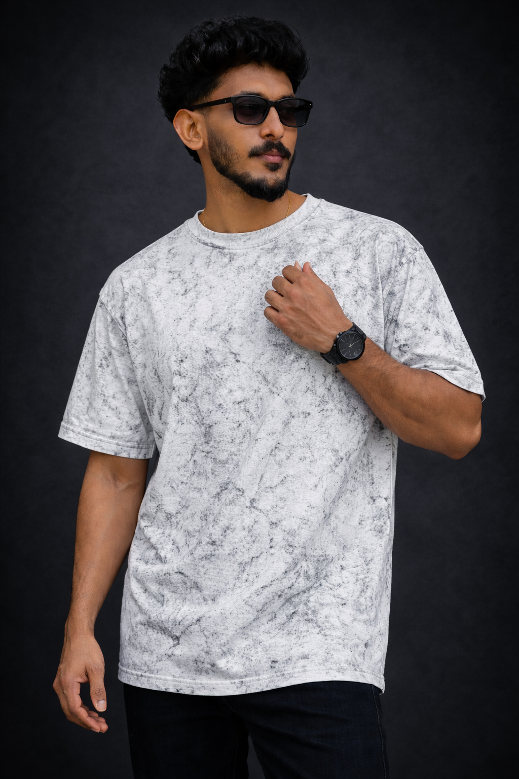 Heavyweight Acid Wash T-Shirt | 240 GSM French Terry