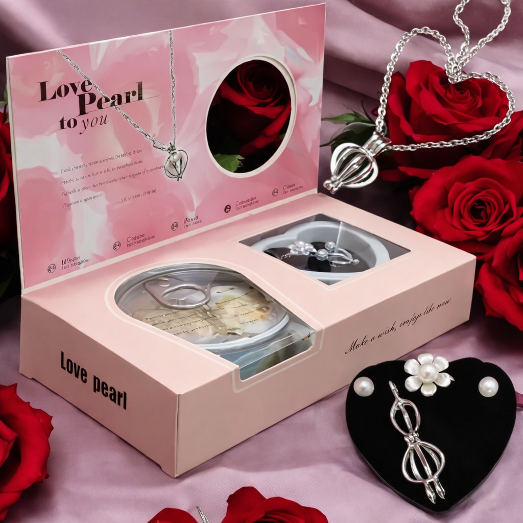 Love Pearl Discovery Necklace Gift Set – Real Oyster Pearl  Jewelry Kit