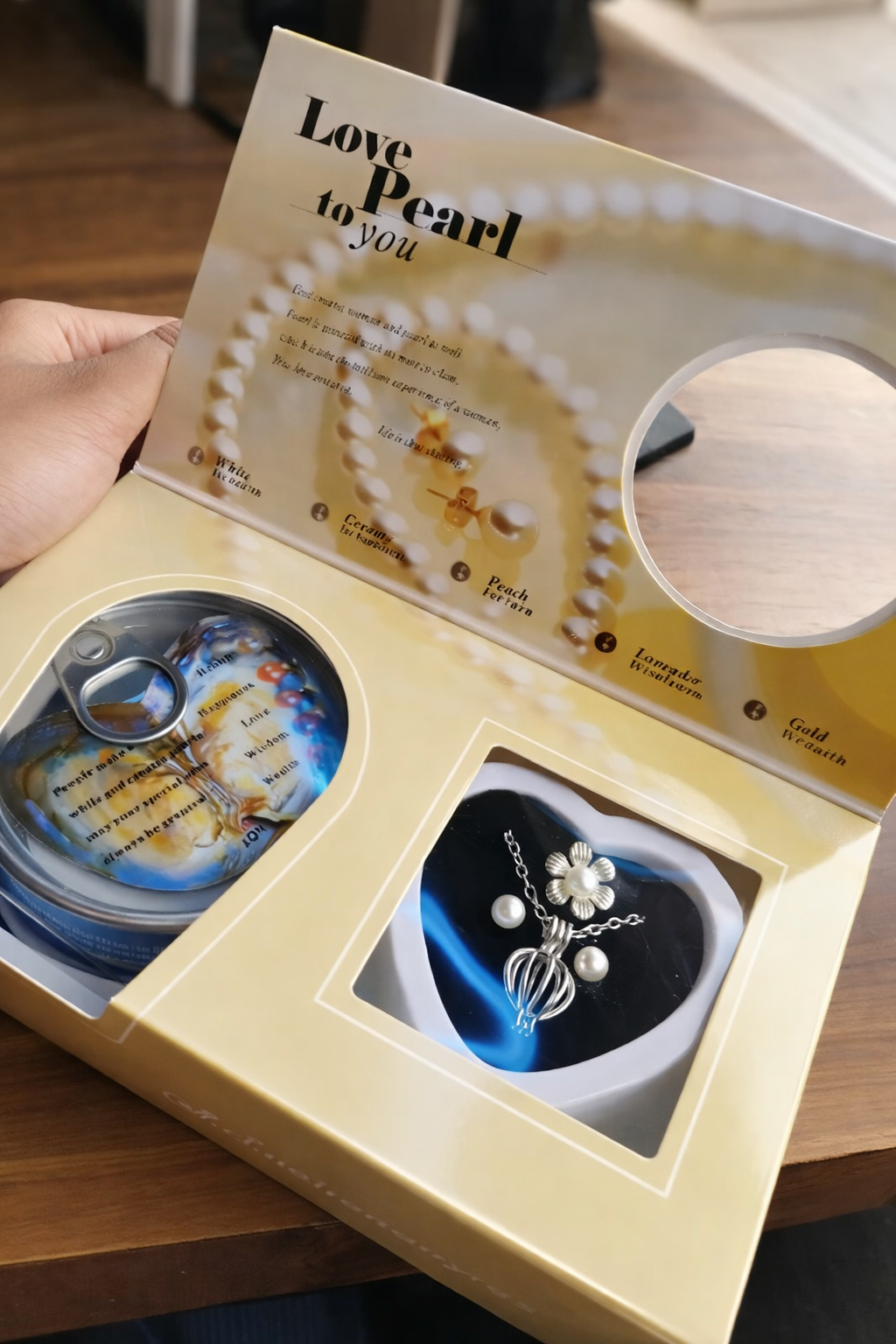 Love Pearl Discovery Necklace Gift Set – Real Oyster Pearl  Jewelry Kit