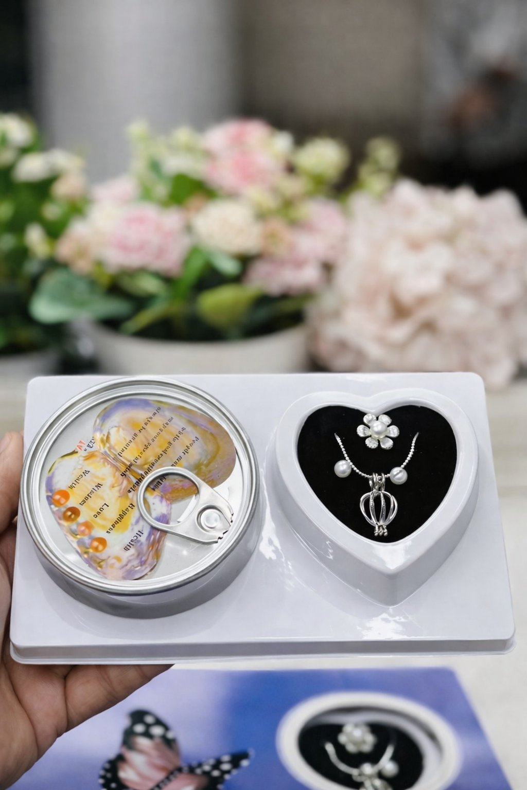 Love Pearl Discovery Necklace Gift Set – Real Oyster Pearl  Jewelry Kit