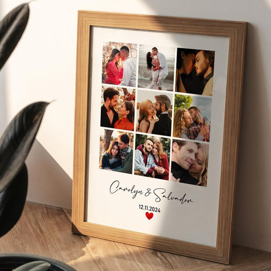 Personalized Couple Photo Collage Frame