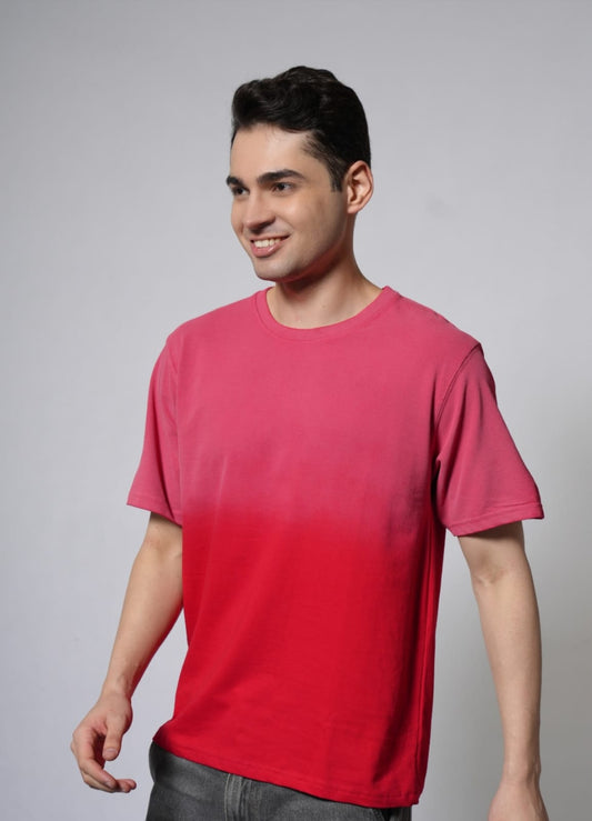 Unisex 240 GSM French Terry Dual-Tone Gradient T-Shirt
