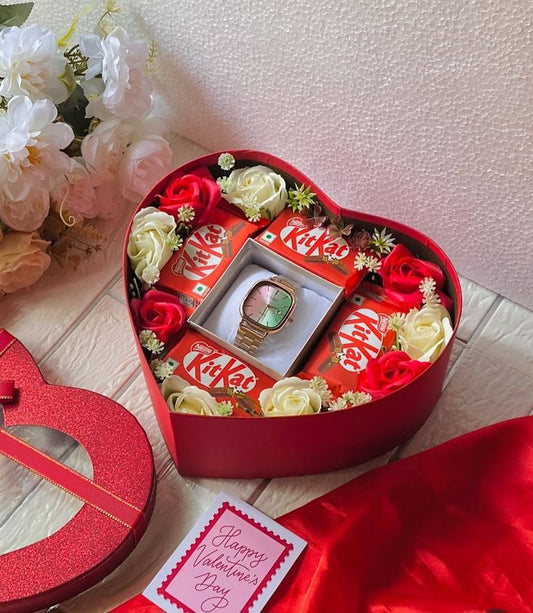Romantic Heart-Shape Valentine Gift Hamper
