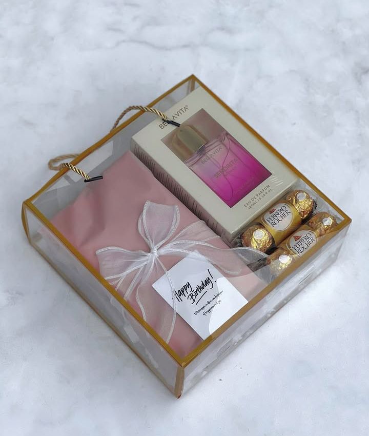 Luxury Perfume & Chocolate Birthday Gift Hamper