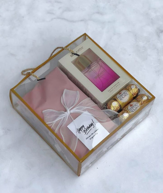 Luxury Perfume & Chocolate Birthday Gift Hamper