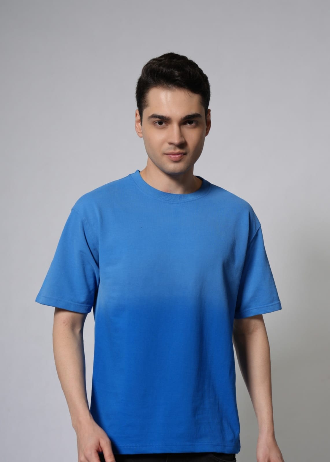 Unisex 240 GSM French Terry Dual-Tone Gradient T-Shirt