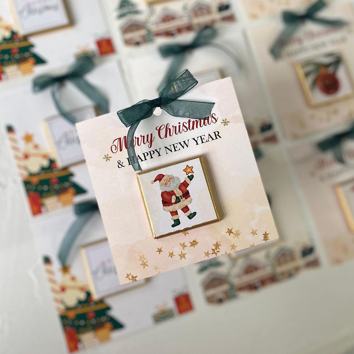 Personalized Wedding Chocolate Favors with Custom Name Card