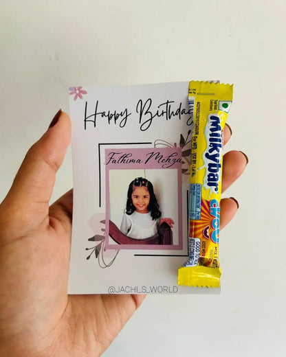 Personalized Kids Birthday Return Gift Set with Chocolate & Pencil